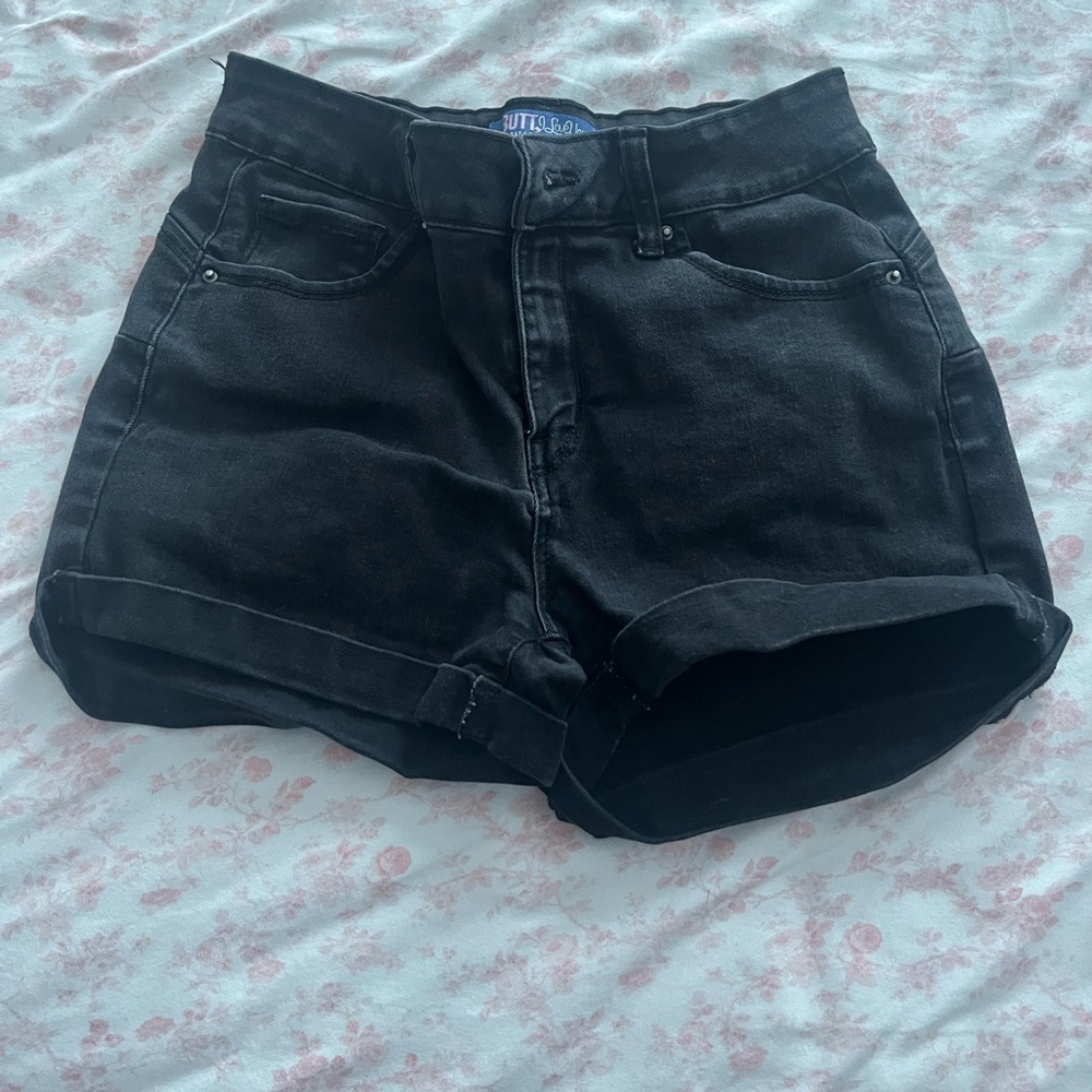 Black Denim Jean Women Shorts